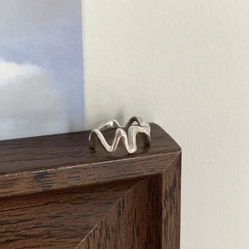 Minimalist Style Non-Fading Ring for Women, Versatile Niche Design, High-End Feel, Adjustable Open Ring, Light Luxury Jewelry Wholesale