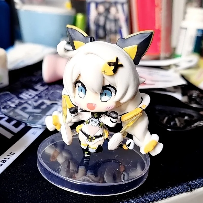 Kawaii Q Ver PVC Action Figurine, Modelo de Jogo Anime, Kiana Kaslana, Honkai Impact 3rd, Estátua de Decoração, Brinquedos Colecionáveis, Presentes, 8cm