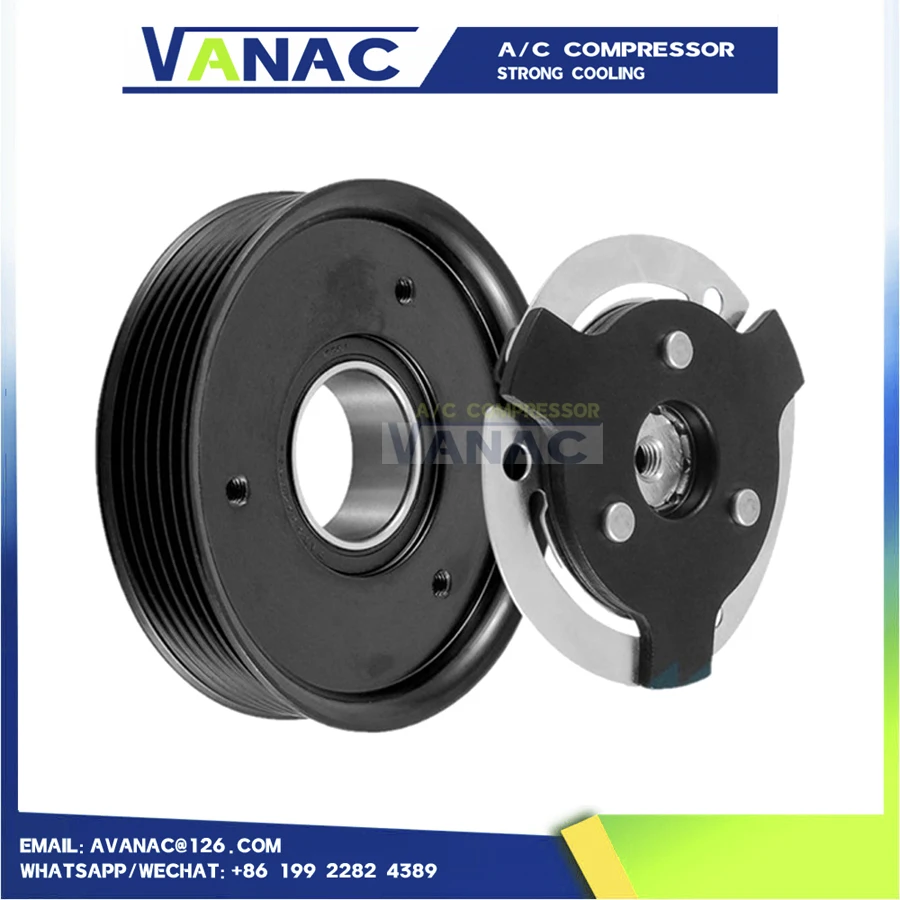 

AC Compressor Clutch Pulley for VW BEETLE CADDY CALIFORNIA T6 CC B7 CRAFTER EOS GOLF JETTA 1K0820803J 1K0820803L 1K0820803H