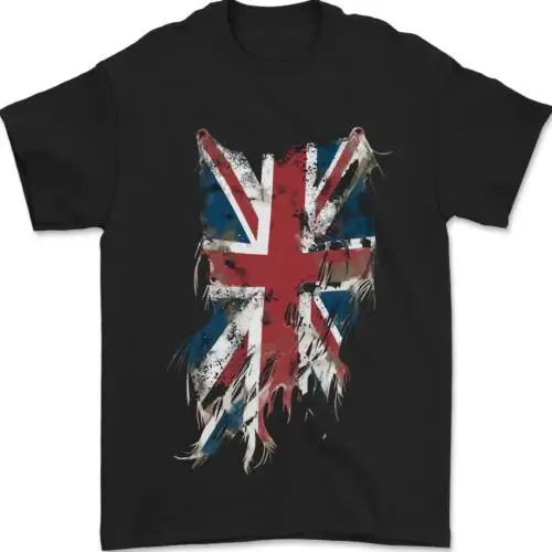 

Distressed Union Jack Flag GB British UK Mens T-Shirt 100% Cotton