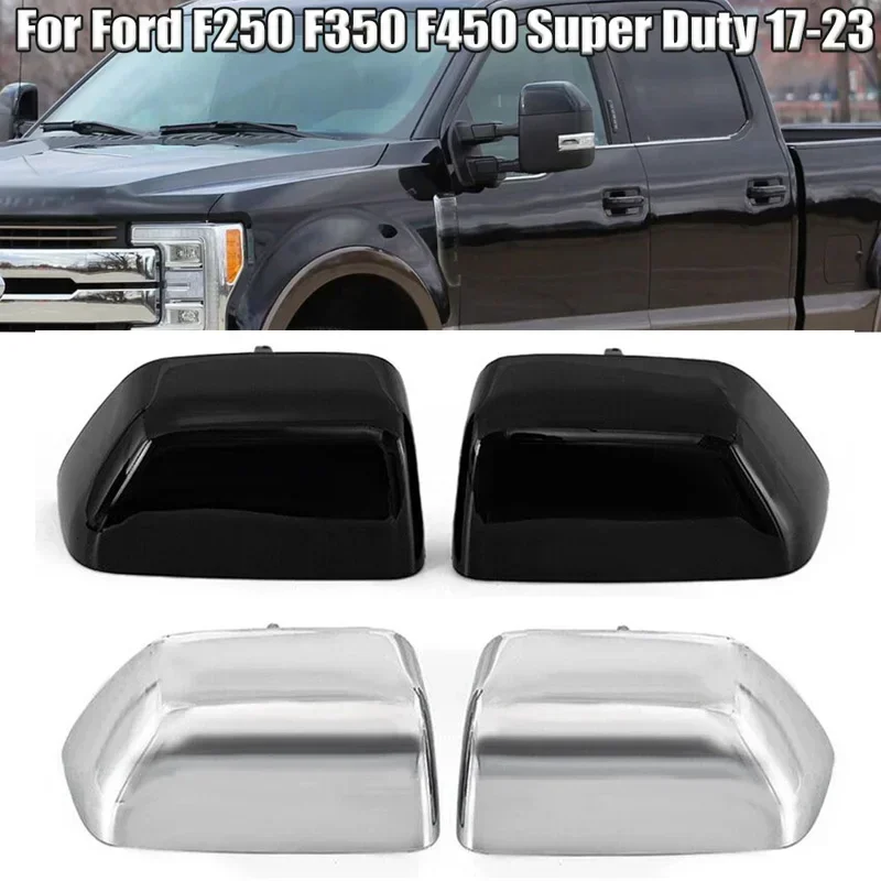 1Pair For Ford F-250 F-350 F-450 F-550 Super Duty 2017-2022 Car Rearview Mirror Side Cover Car Side Door Rearview Cap Auto Parts