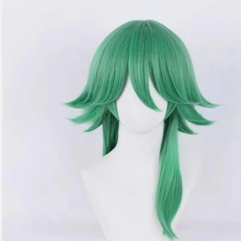 ハートスティール-エズリアル-ウィッグ-ゲーム-コスプレ-男性-緑髪-エズリアル-リーグ・オブ・レジェンド-lol