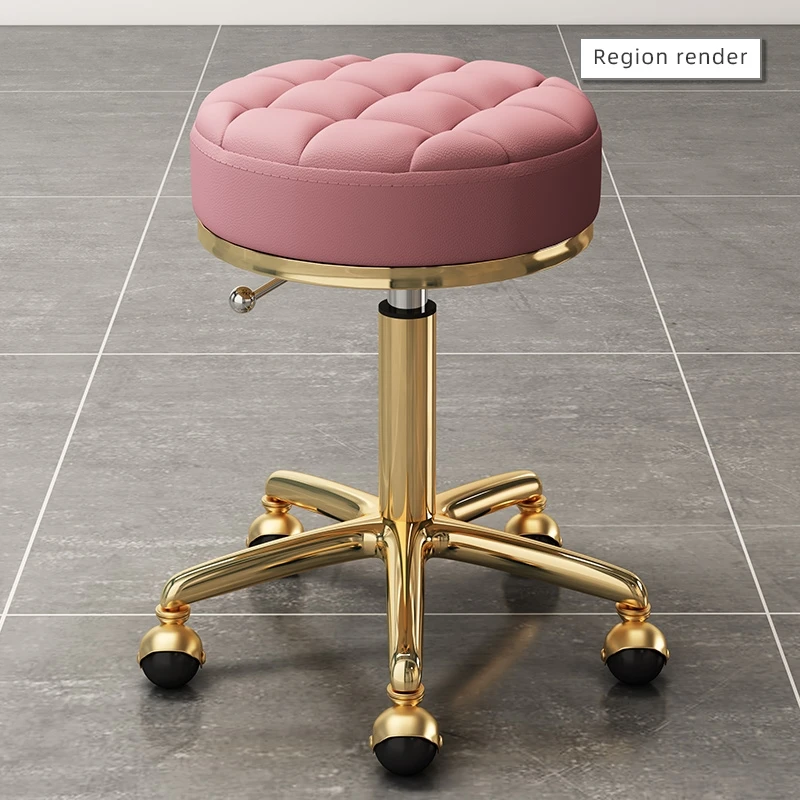 Rotary Lifting Round Stool Home Furniture Pedicure Chair Salon Chairs Small Round Stool Beauty Stool Barber Chair Office Chairs