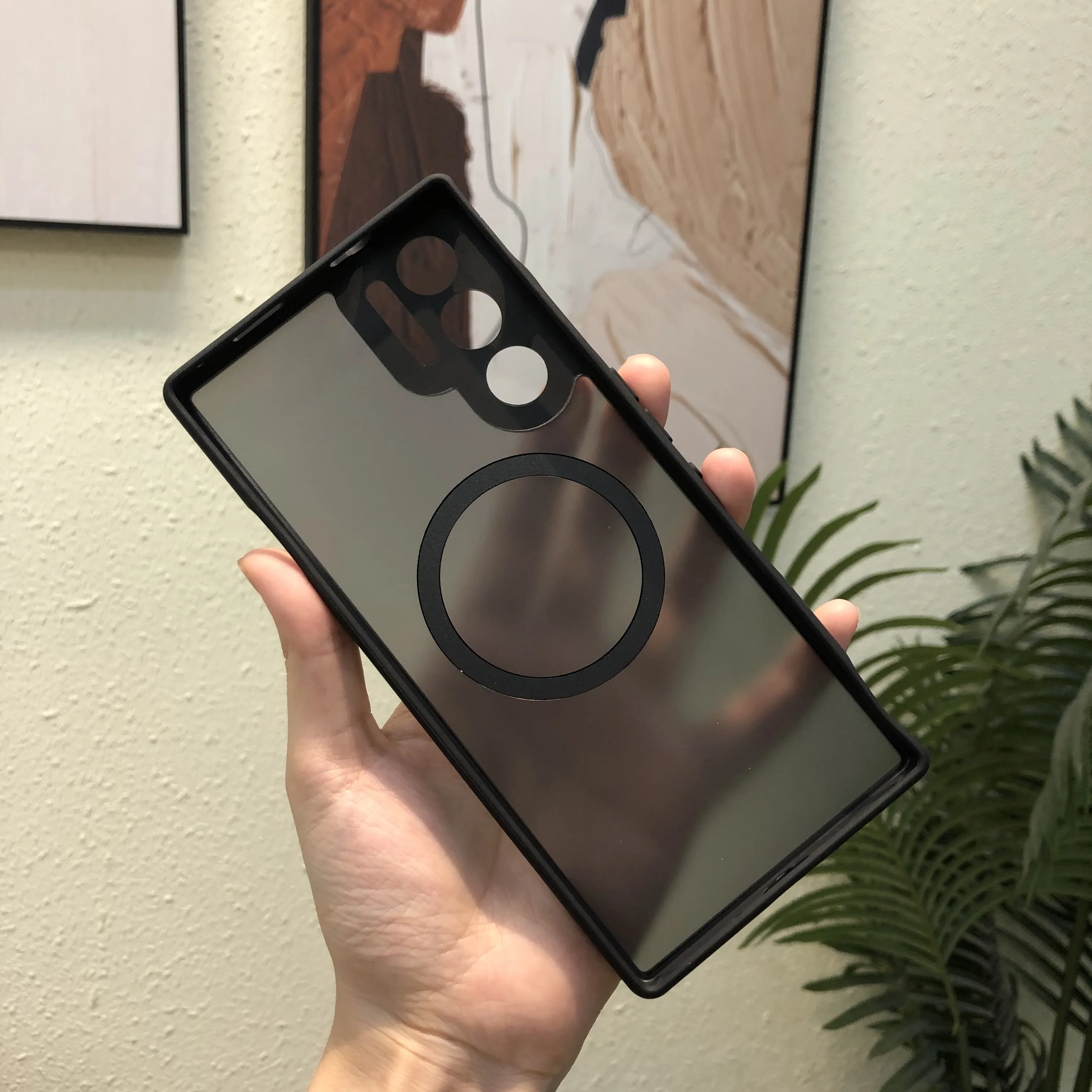 حافظة لهاتف ZTE Nubia Red Magic 10 10S 9 9S Pro Plus غطاء خلفي فاخر غير لامع مغناطيسي Magsafe لهاتف شحن لاسلكي