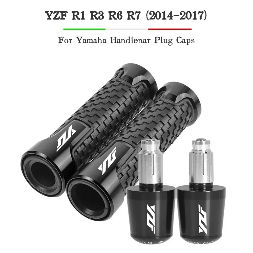 

For Yamaha YZF R1 R3 R6 R7 2014 2015 2016 2017 Motorcycle Accessories 7/8" 22MM Handlebar Hand Grips Handle Bar End Cap plug