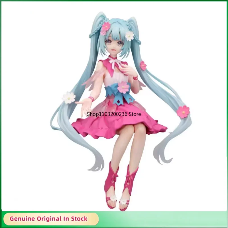 オリジナルボーカロイド初音ミク花の妖精フィギュア-pvc-かわいいアクション置物ヌードルストッパーモデルデスクトップ飾る