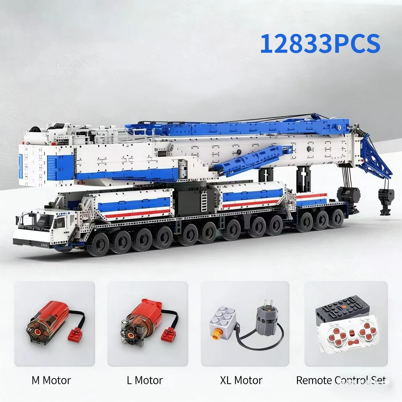 

Технический конструктор QAY2000: Вездеходный кран, модель строительной техники 1:20, большой набор для сборки для взрослых