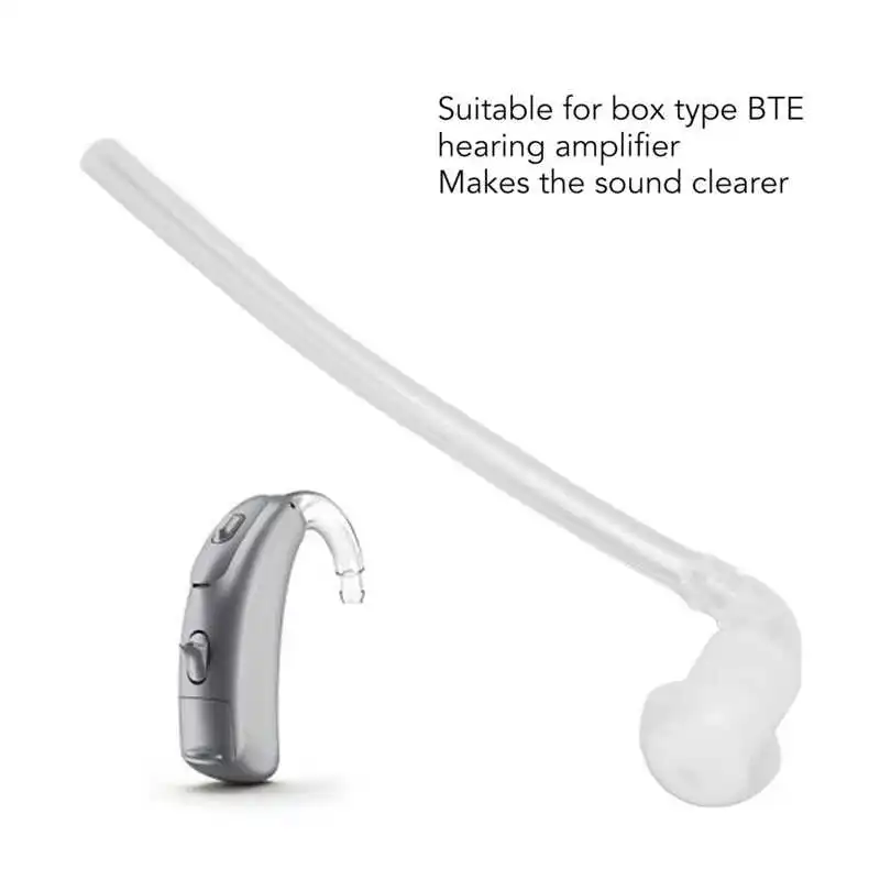 Hearing Amplifier Sound Tube Connector Set Silicone Ear Tip Domes Accessory for BTE Hearing Amplifier Ear Tip