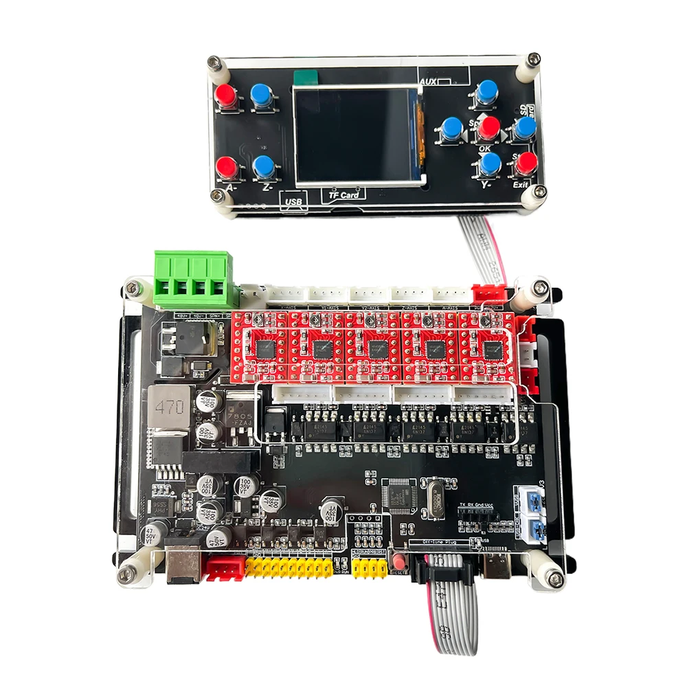 LUNYEE CNC GRBL 4 ejes fuera de línea 1,8 pulgadas controlador fuera de línea para CNC 3018 Pro máquina de grabado fresadora de tallado