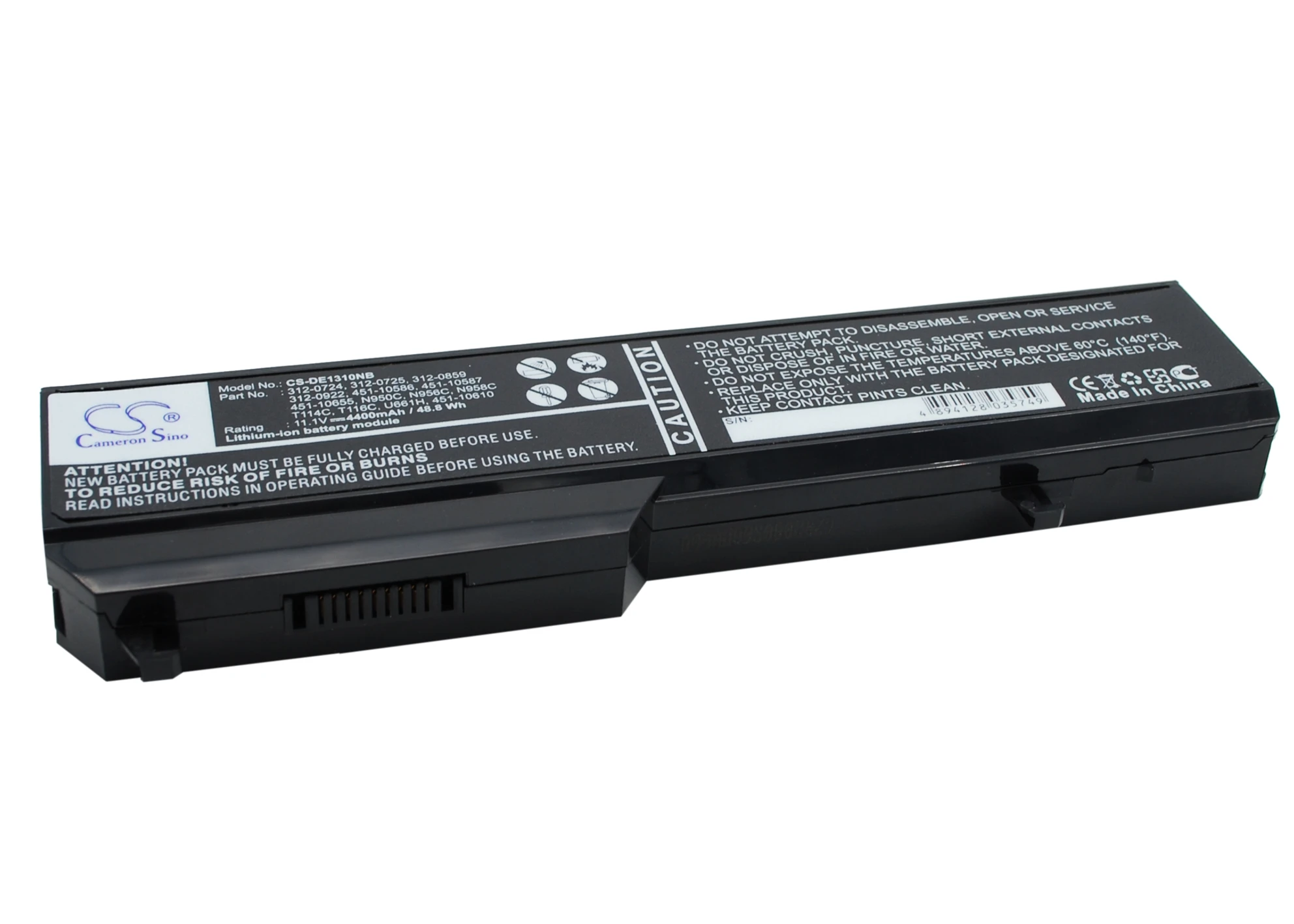 CS 4400mAh/48.8Wh batería para DELL Vostro 1310,1320 de 1510,1511 de 1520,2510 PP36L... PP36S 312-0724.312-0725.312-0859 U661H