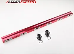 High Flow CNC Billet Aluminum Fuel Rail Kit Euro Cars Only Blue/Red/Black/SILVER