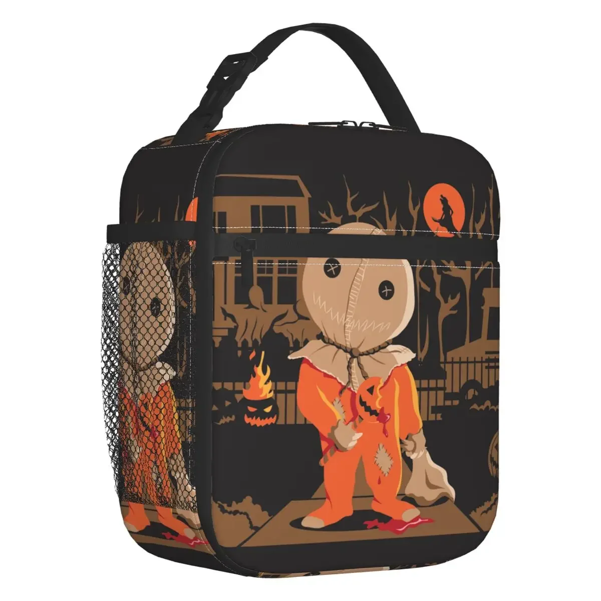 

Halloween Horror Film Trick R Treat Sam Pumpkin Lunch Box Women Multifunction Cooler Thermal Food Insulated Lunch Bag Office