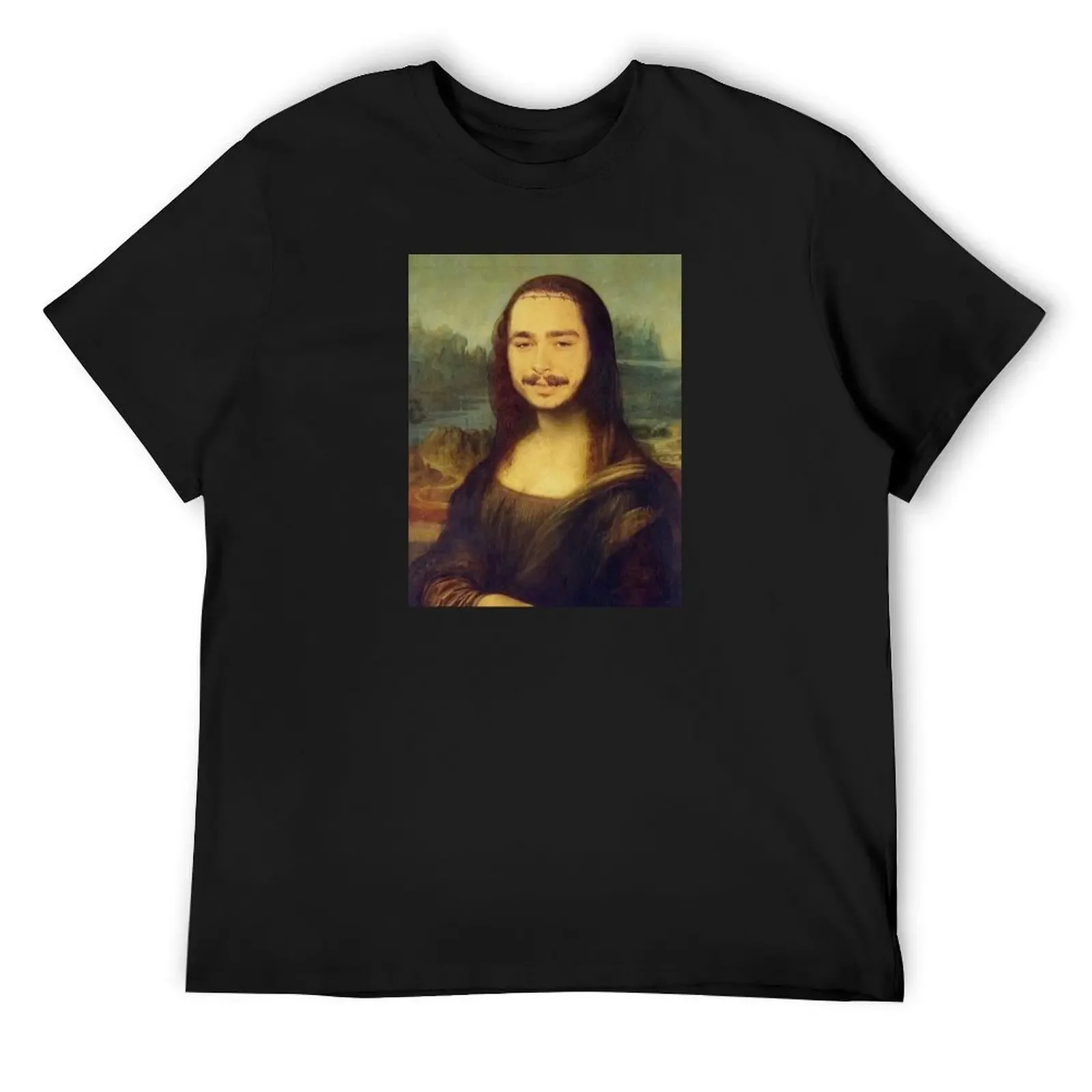 Post Malonalisa - Funny Mona Lisa mash up T-Shirt animal prinfor boys quick-drying Men's t-shirts