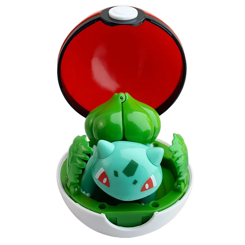 Pokemon Figur Bulbasaur Eevee Charmander Squirtle Pikachu Piplup Cubone Mimikyu Jigglypuff Pokeball Spielzeug Ornament Puppe – Detail 19