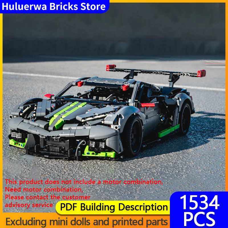 

Speed Racing Car Model MOC Building Bricks Corvette C8.R WEC IMSA Le Mans Modular Technology Gifts Assemble Children Toys Suit