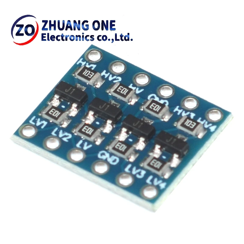 5 шт. 4-канальный преобразователь логического уровня IIC I2C двунаправленный модуль от 5 В до 3,3 В