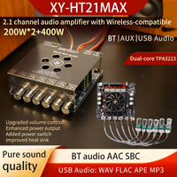 XY-HT21MAX 2.1 Channel TPA3223 200W*2+400W Bluetooth Digital Audio Power Amplifier Module High And Low Tone Subwoofer Sound AMP