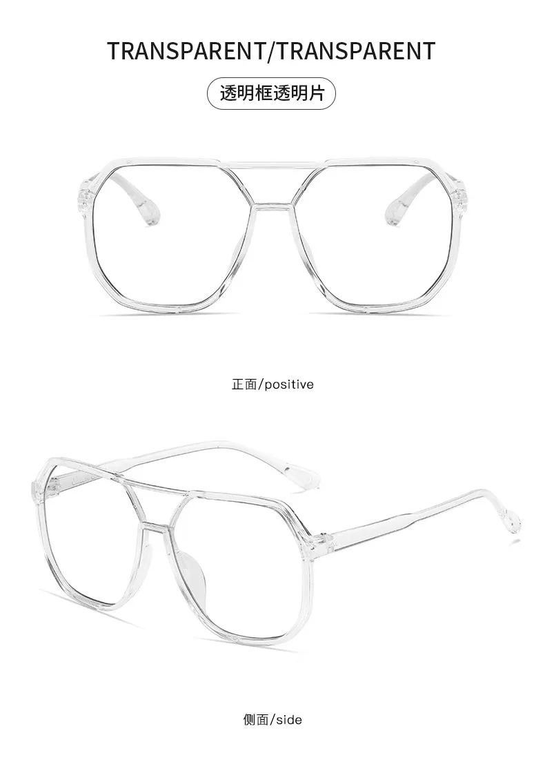 Neue Vintage Quadratische Sonnenbrille für Damen und Herren Luxusmarke Große Runde Sonnenbrillen Weibliche Männliche Eyewear Sonnenbrillen für Männer Frauen – Detail 18