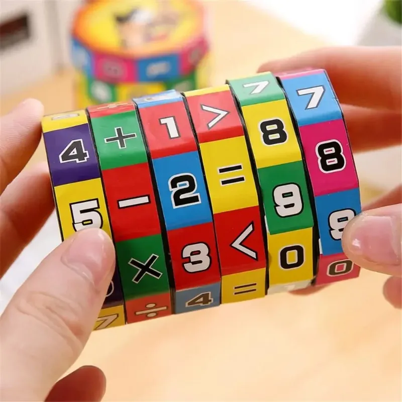 Children Montessori Toy Mathematics Numbers Magic Cube Toy Puzzle Game Early Learning Educational Fun Calculate Math Game