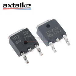 10PCS AMS1117 1117CD 1117 1.2V 1.8V 2.5V 3.3V 3V3 5V 5.0 ADJ TO-252 DPAK SMD AMS1117CD-3.3 5.0 1A LOW Dropout Voltage Regulator