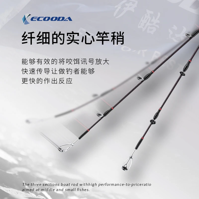 Ecooda ECCB light boat casting rod micro guide offshore boat and raft fishing rod