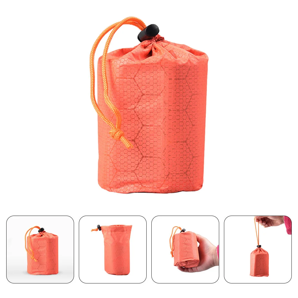 2 Pcs Sleeping Bag Storage Camping Thermal Emergency Waterproof Backpack Survival Portable Foldable Accessories Necessity