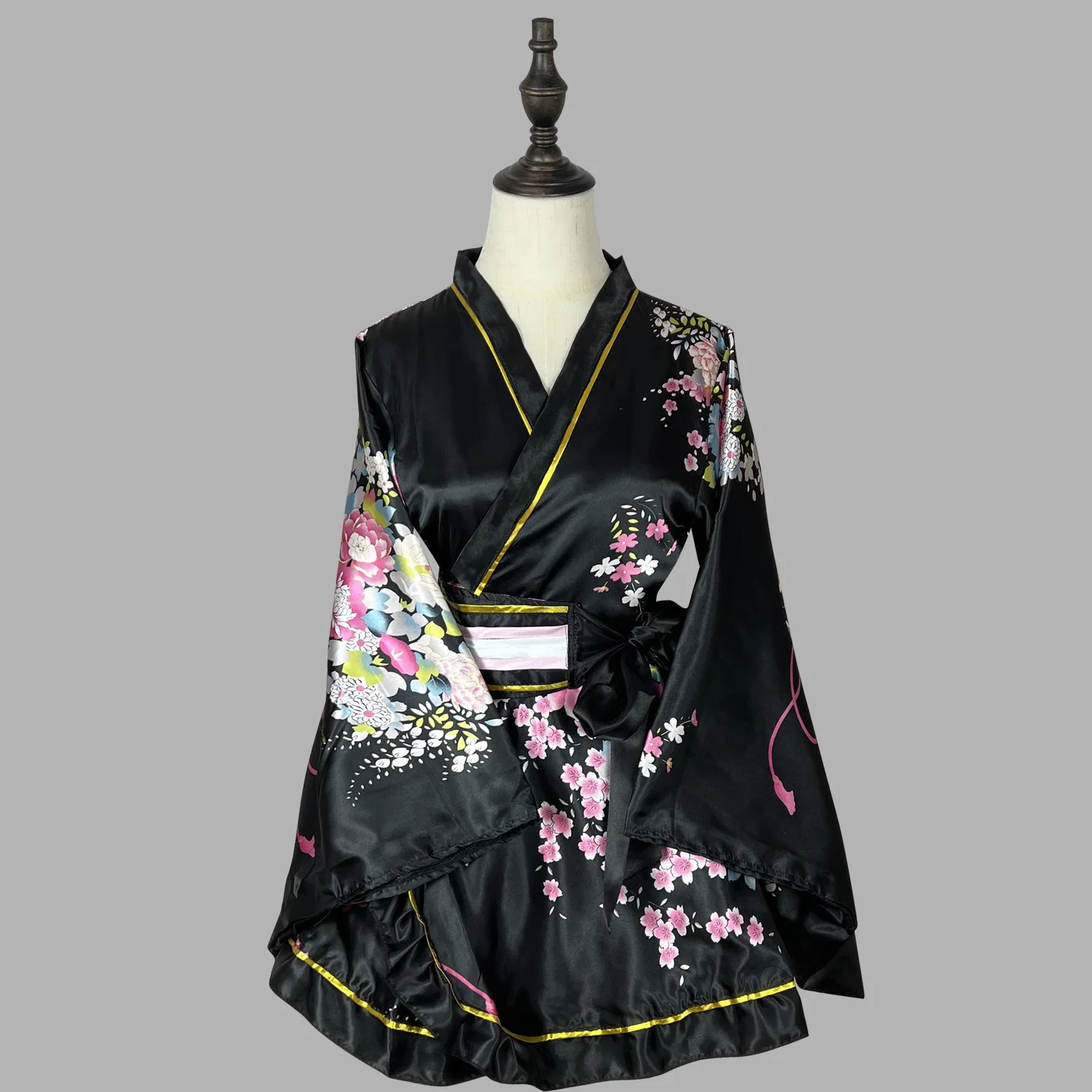 Kimono Japanese Cosplay Costume Floral Plus Size Yukata Traditional Cosplay Party Hallowee Costume Woman Dress Print Vintage