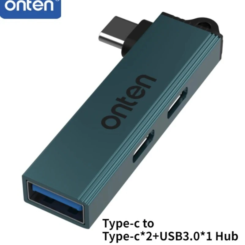 ONTEN 3-in-1 USB HUB USB 3.0/Type-C 3.0 naar 3 USB/Type-C splitter hub, snelheid 5.0Gbps, 3-poorts Type-C hub voor pc, laptop, notebook