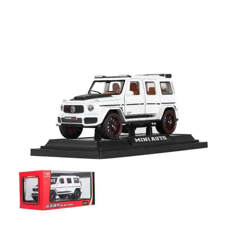 

1/32 G700 Alloy Car Model Simulation Toy Diecast Vehicles Off-road SUV With Sound N Light Collectible Kids' Gift 1/32 G700 Alloy