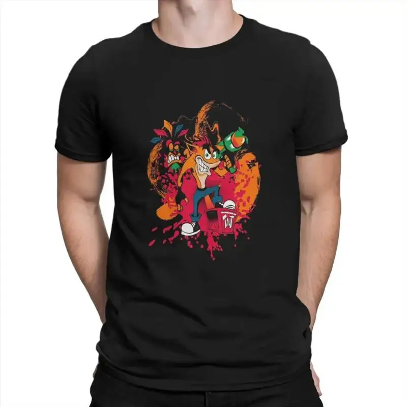 

Crash Bandicoots Man T Shirt Shooting Distinctive Original SweaT Ne