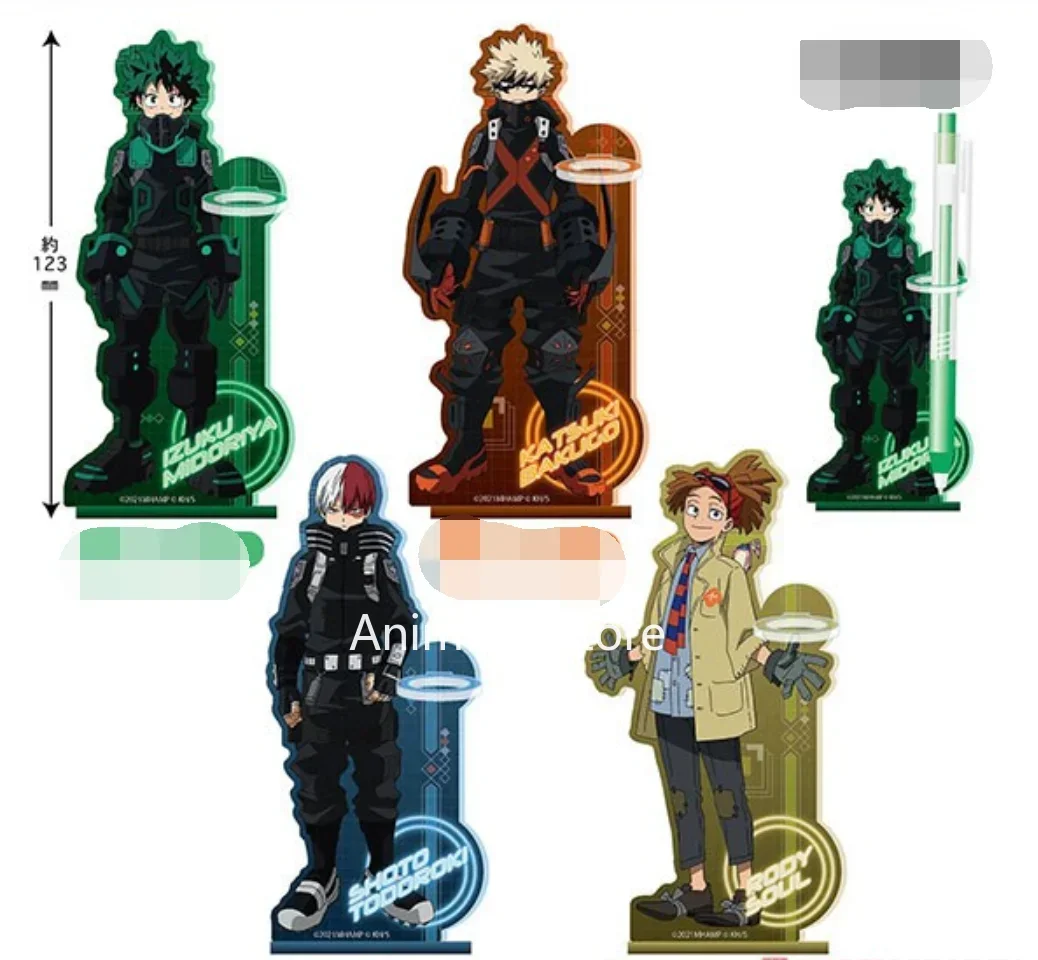 Anime Bakugou Katsuki Todoroki Shoto Izuku Figure Doll Acrylic Stand Model Plate Cosplay Toy