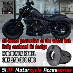 Suitable for Honde Rebels cmx300/cmx500 Modified Hub Cover Universal Closed Black Retro Decorative Cover 2017-2023