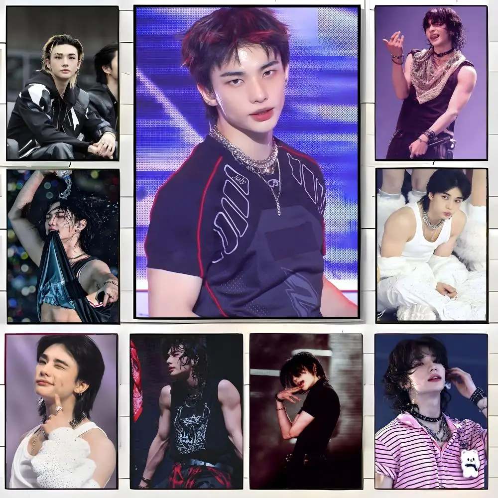 Kpop Idol H-Hwang H-Hyunjin Poster Wall art print art suitable for living room bedroom bar parlor home decor gift