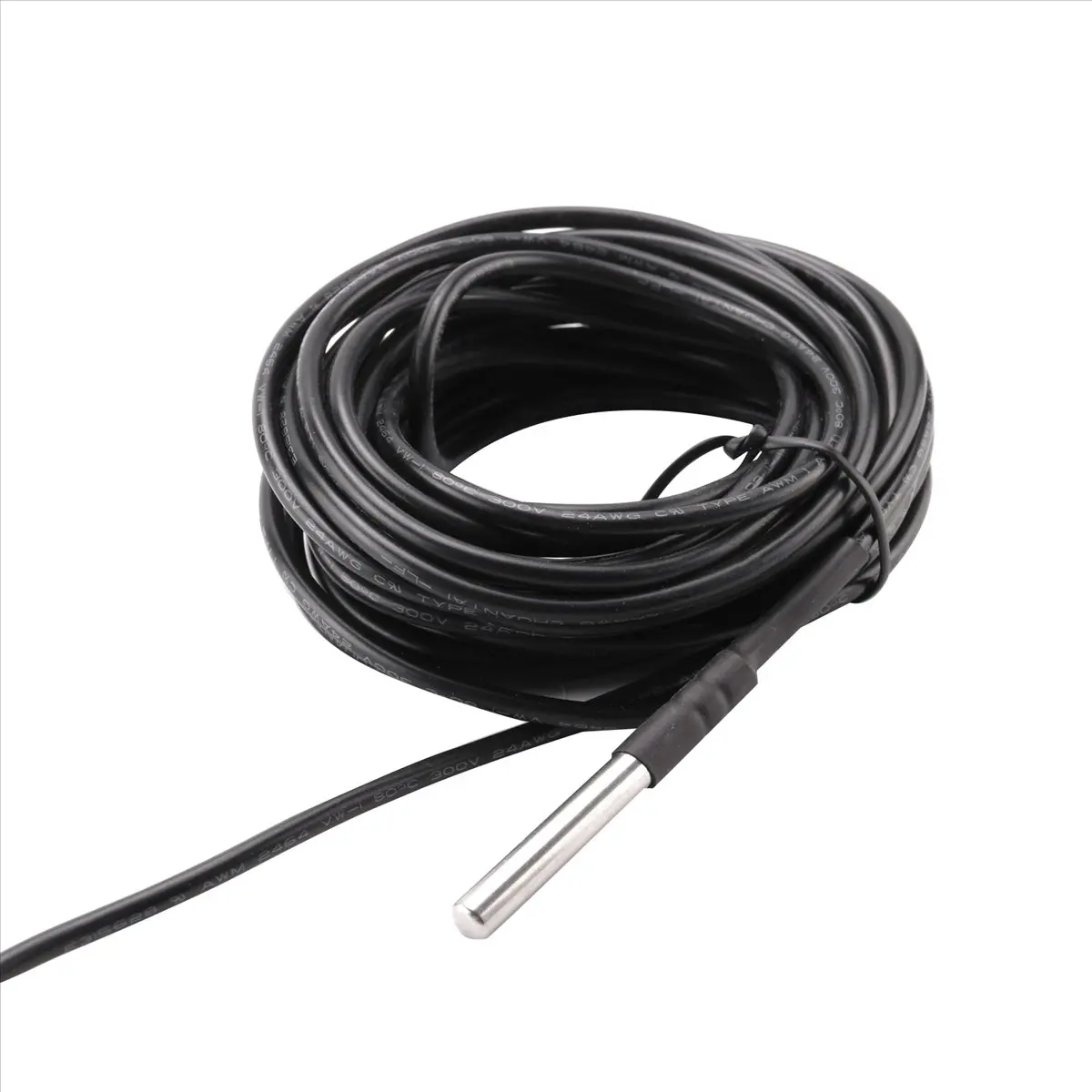 

TCE Pool Thermometer with LED Display and Waterproof Probe Thermometer for Water Fish Tank Outdoor Temperature Meter EU Plug