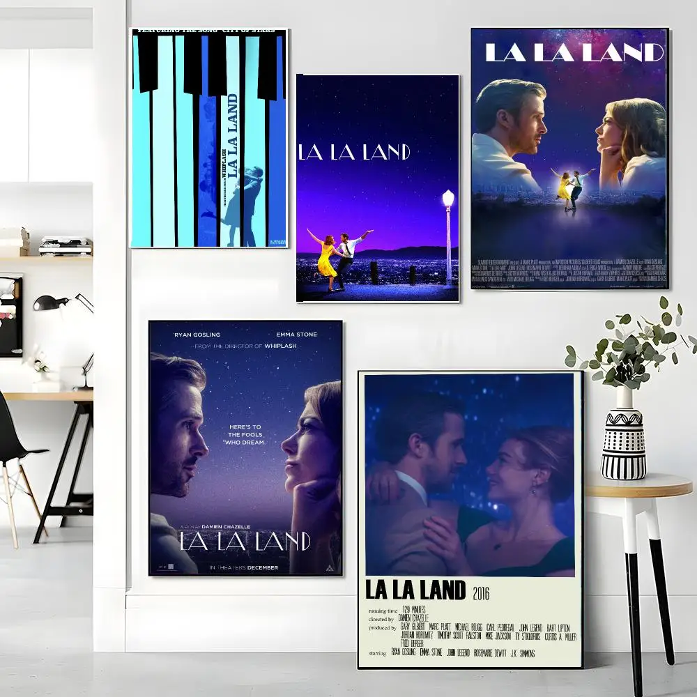 classic movie L-La La Land-D Painting Calligraphy Boho Botanical Decor for Living Room Elegant Home Style