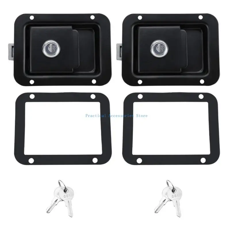 

U75E Door Lock Set High Security Designs Handle Latches for Travel Trailers & Yachts