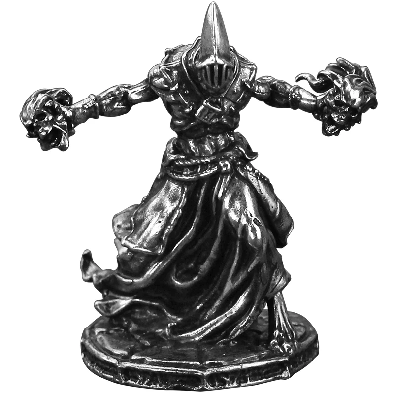 Metal gravedigger carrying coffin man soldier man model hand-made toy tabletop game car-carrying ornaments gift for boys