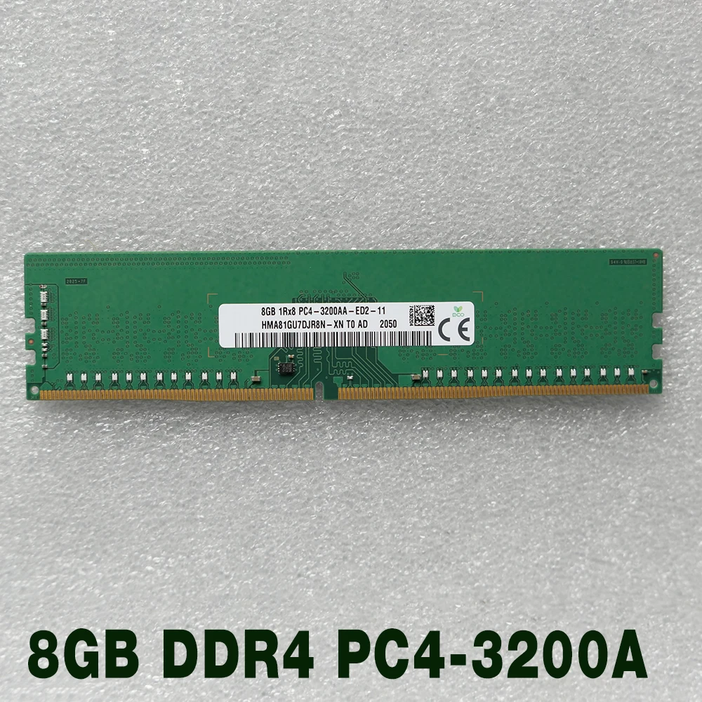 1 pcs  HMA81GU7DJR8N-XN DDR4 8G ECC RAM For Memory 8GB 1RX8 PC4-3200A