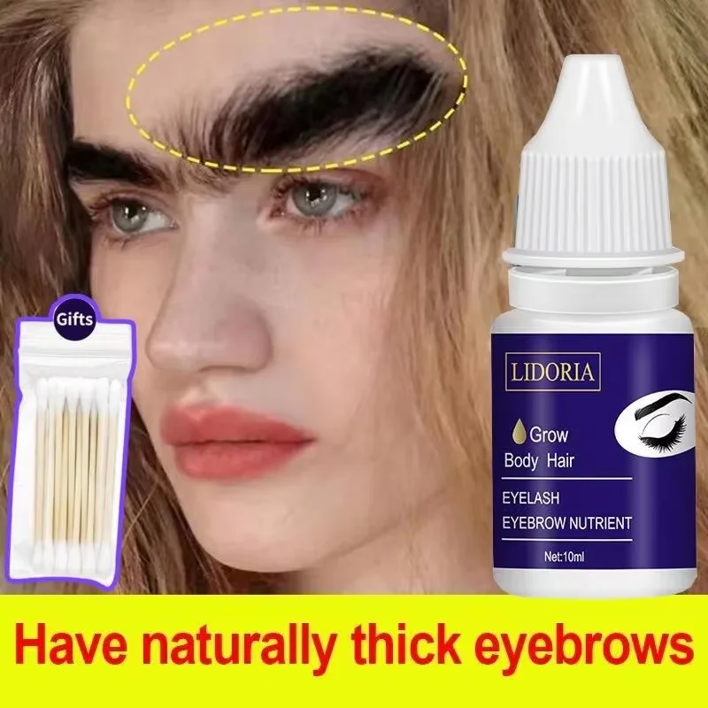 Schnelles Augenbrauenwachstumsserum, Wimpern-Haarwachstum, Anti-Haarausfall-Produkt, verhindert Haarausfall, volleres, dickeres, verlängertes Augenbrauen-Make-up