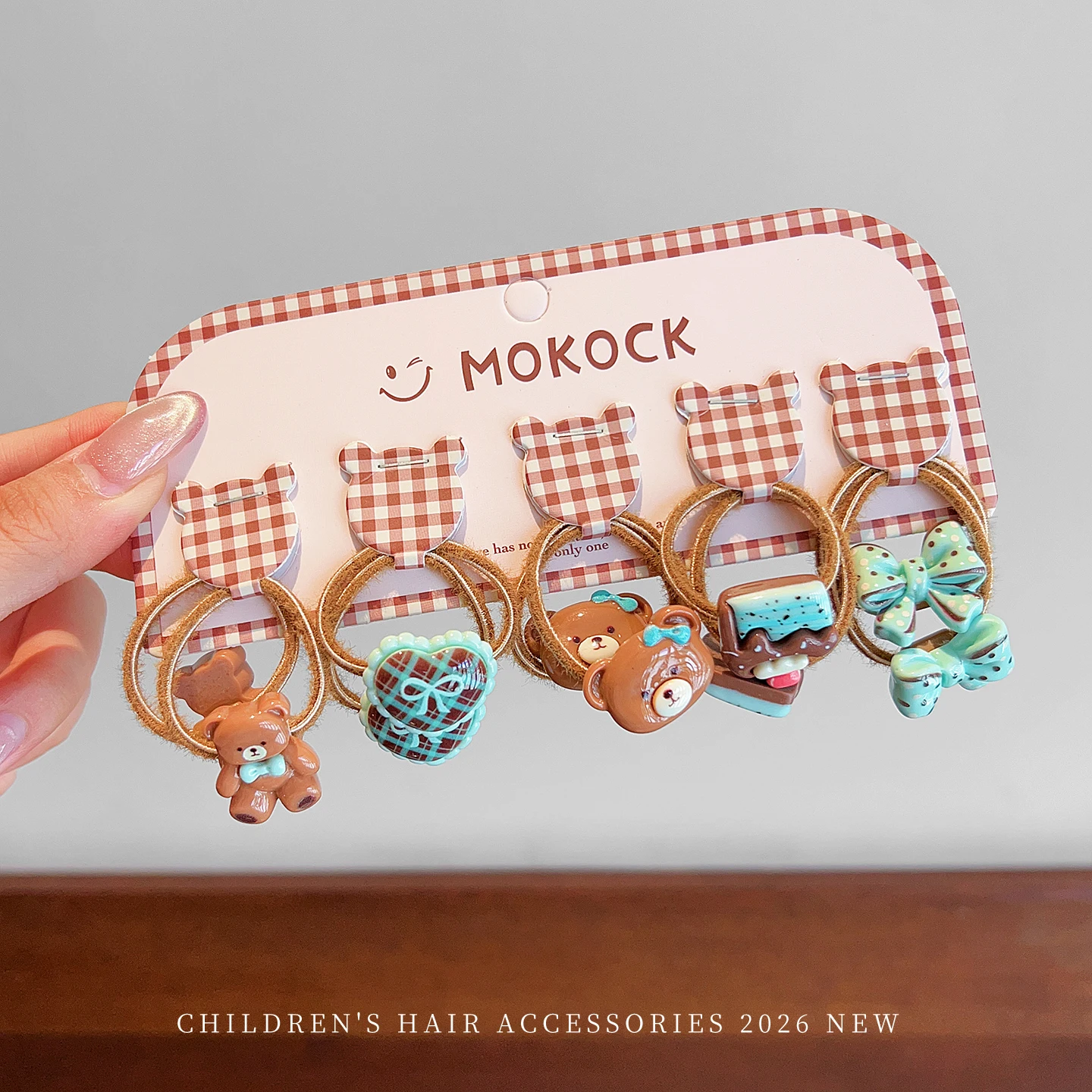 10 Stück Niedliche Cartoon-Bären- und Hasen-Haargummis, Hochelastische Haarbänder für Kleinkinder, Mädchen und Kinder, Haaraccessoires 2026 – Detail 10