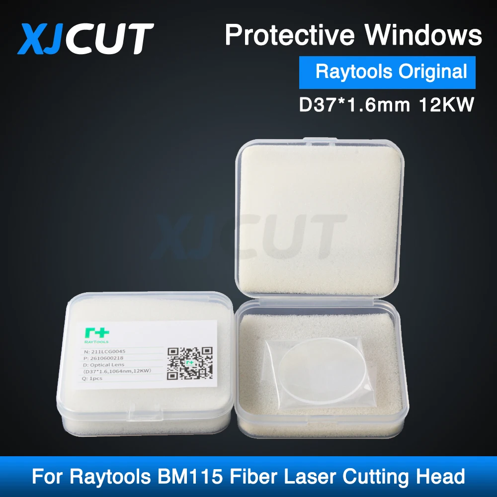 

XJCUT Original Raytools Protective Windows D37*1.6 12KW 211LCG0045 Optical Lens For Raytools BM115 Fiber Laser Cutting Head