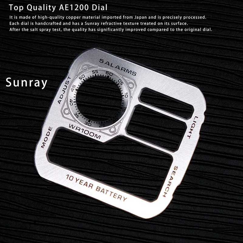 ヤマハ　AE1200　メンテナンス品 For Casio Ae1200 Dial Modification Kit 3299 Movement Ae-1200