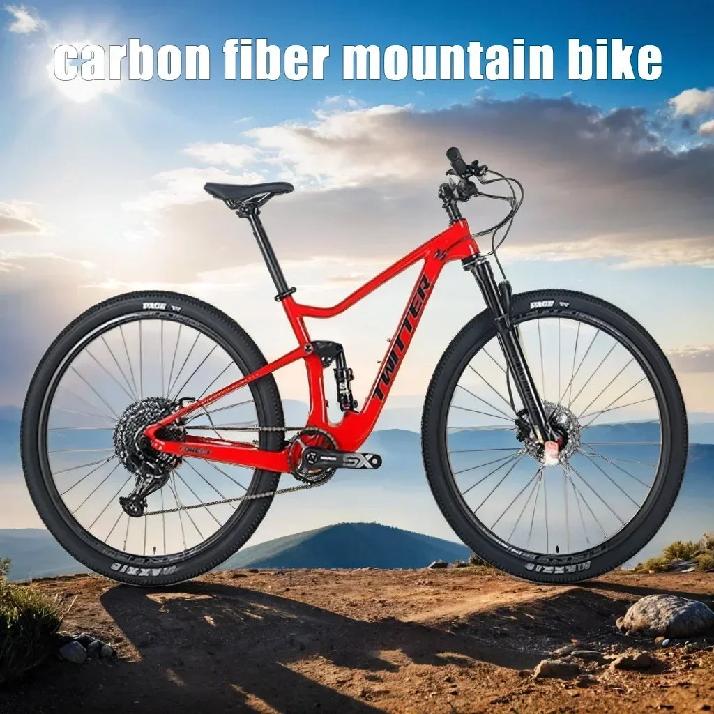 27.5/29 inch mtb carbon fiber mountain bike air suspension Cross Country bicycle 12 speed hydraulic brakes Downhill bicicleta