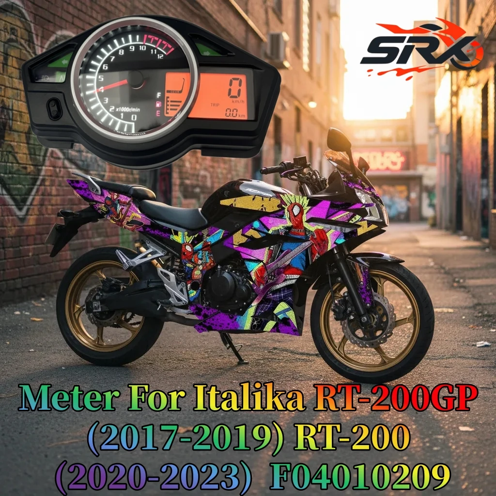 Tachometer Meter Motorcycle Speedometer LCD Digital Odometer Dashboard  For ITALIKA RT200 (2020–2023) RT200 GP (2017–2019)