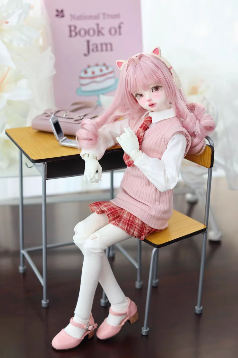 

Одежда для кукол BJD подходит для размера 4, новый жилет с v-образным вырезом MDD MSD + основа + шорты + носки, комплект кофейной академии