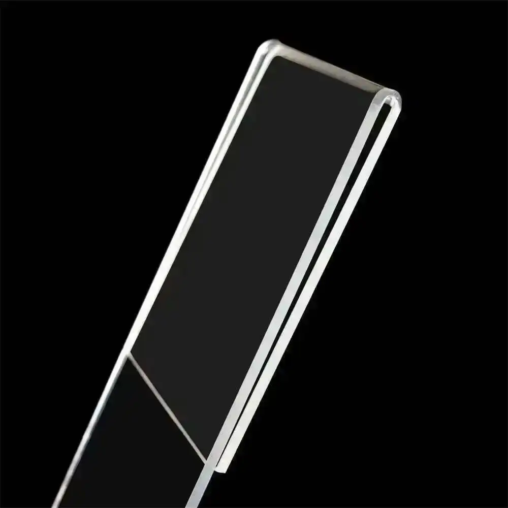 2pcs L-shape Acrylic Menu List Price Card Sign Frame Clear Poster Picture Display Holder A5