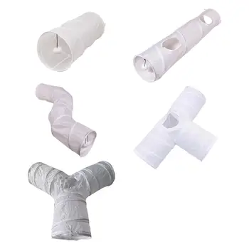 새끼 고양이 터널 튜브 체이스 애완 동물 인터랙티브 장난감, 놀이 공, 접이식 실내 토끼 운동, 고양이 터널, 놀이 텐트