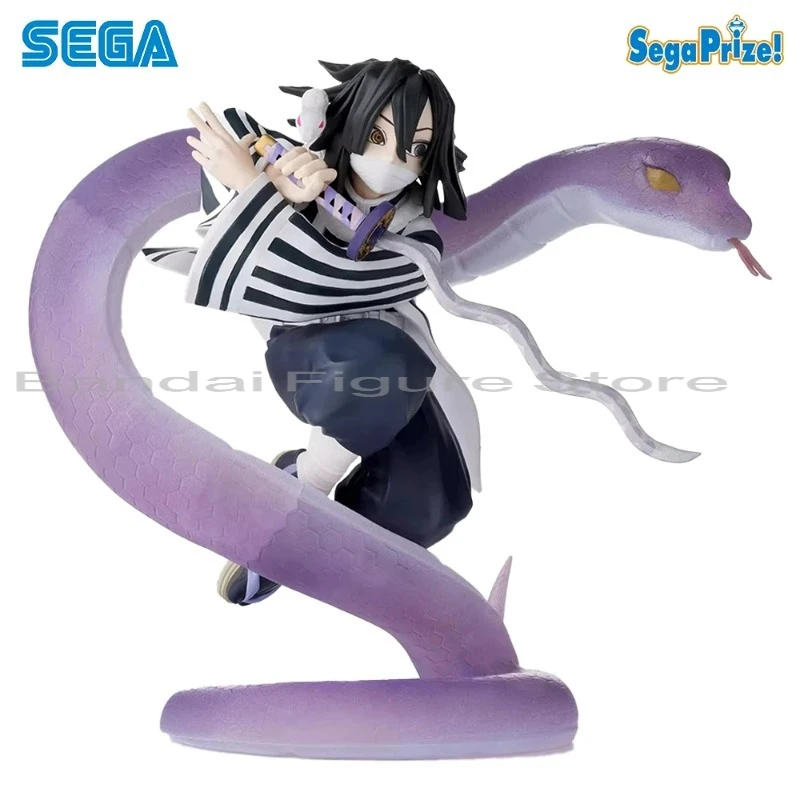 

In Stock Original SEGA Xross Link Figure Obanai Iguro Hashira Training Arc Demon Slayer Desktop Cute Anime Model Ornament Toys