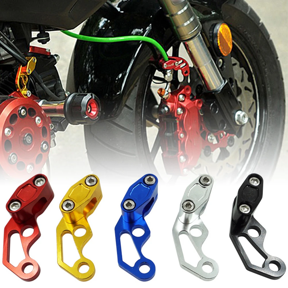 Universal Aluminum Motorcycle Oil Pipe Cable Clip Brake Cable Tube Line Clamps Fit For Dirt Bike ATV Black/Red/Blue/Sliver/Gold