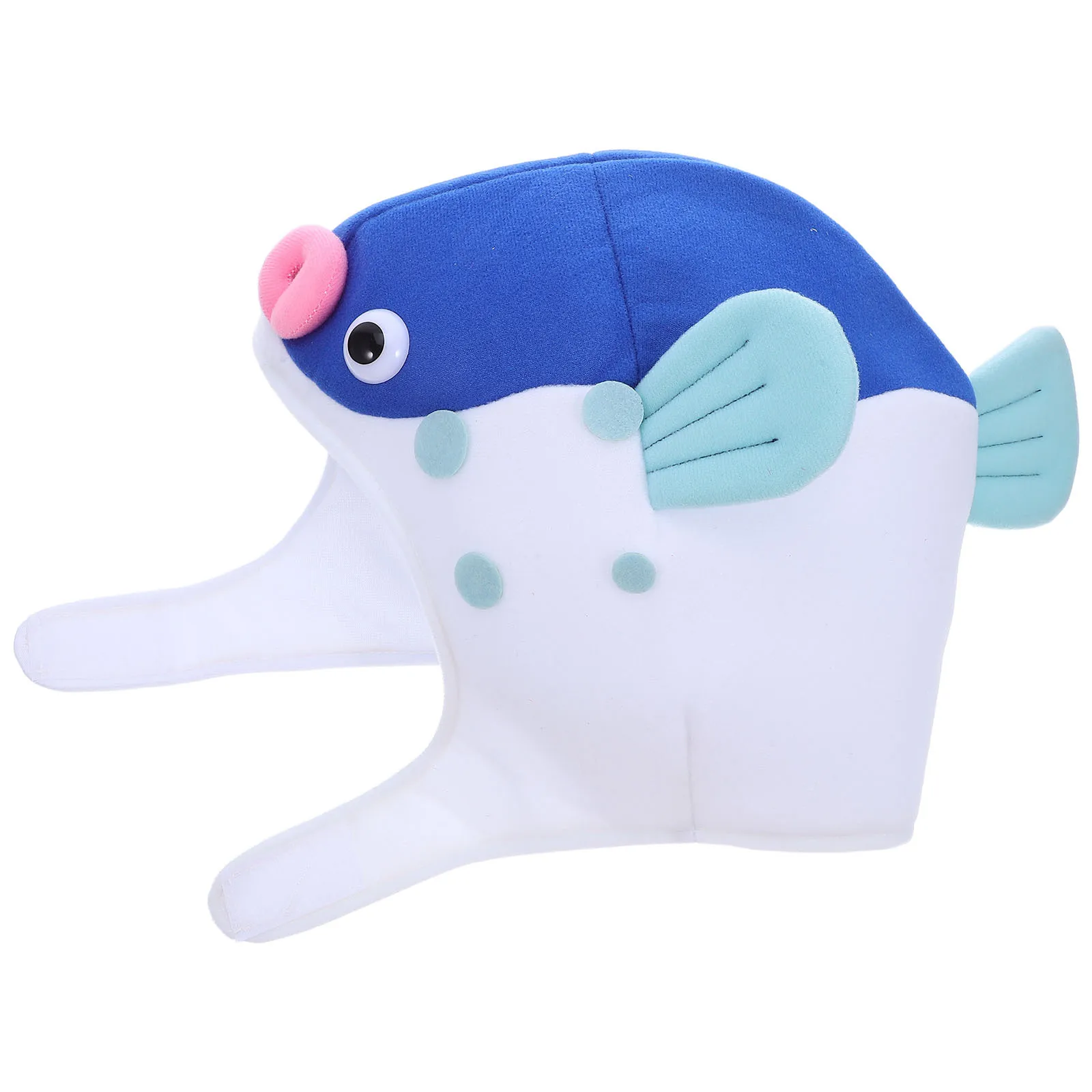 Chapéu de peixe soprado ajustável, chapéu engraçado para cosplay, adereços para fotos de desenho animado, vermelho, classe de desempenho de inverno, chapéu de peixe soprador